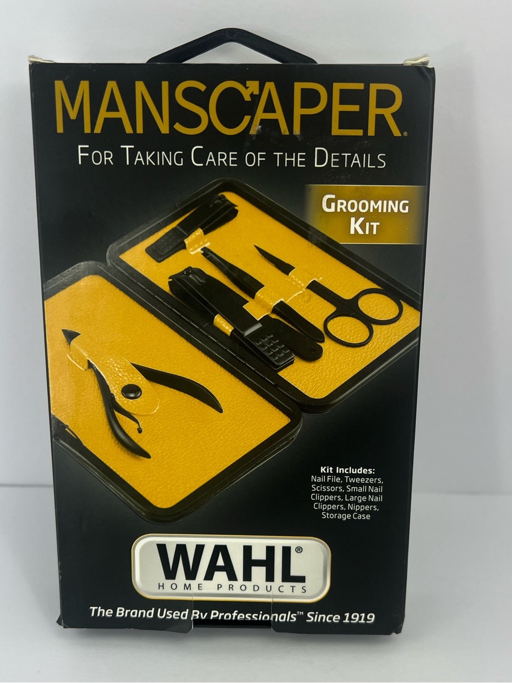 WAHL MANSCAPER GROOMING KIT, WITH SIX TOOLS, WITH STORAGE COMPARTMENT, BLACK